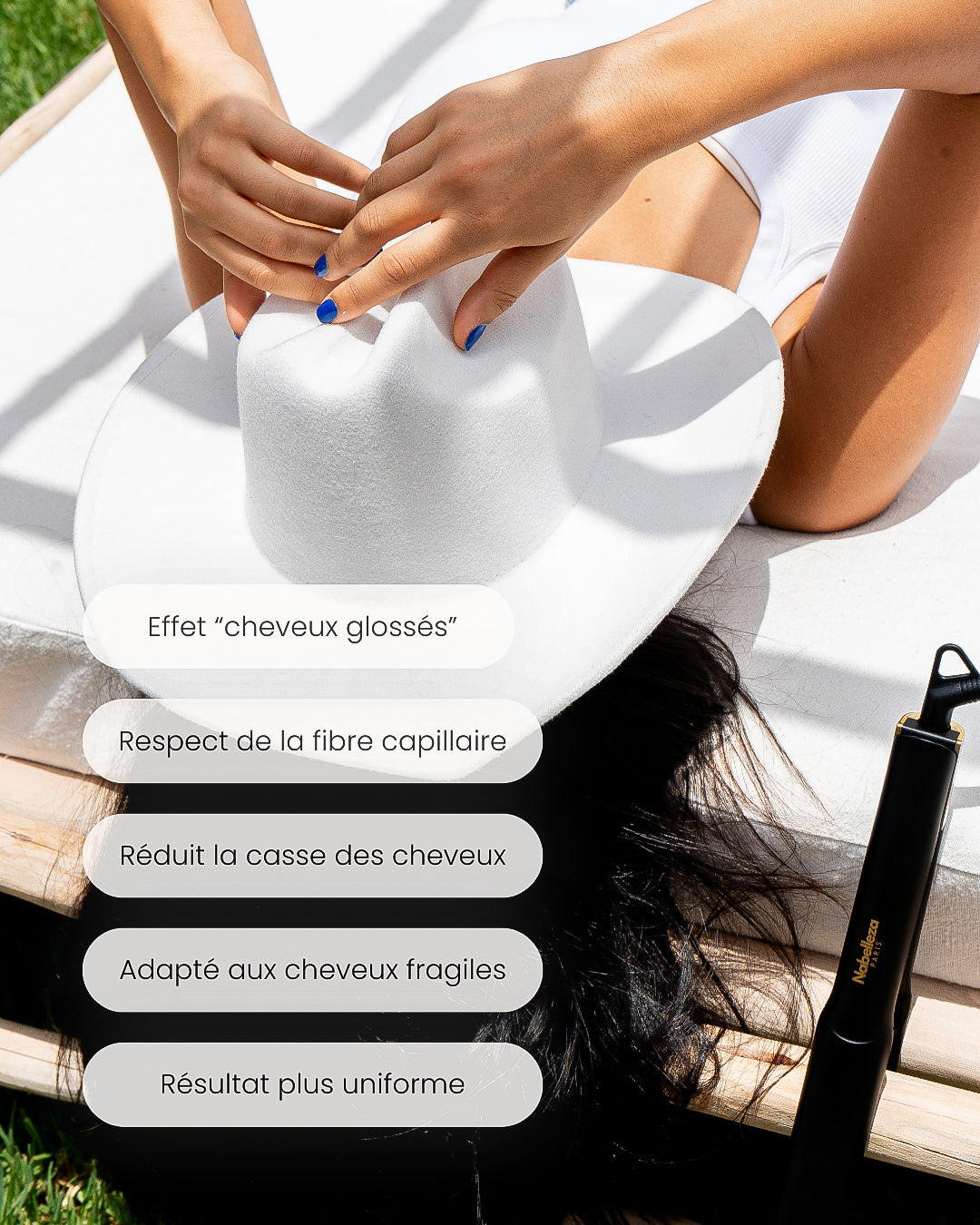 Lisseur Nabelleza Gold Titanium