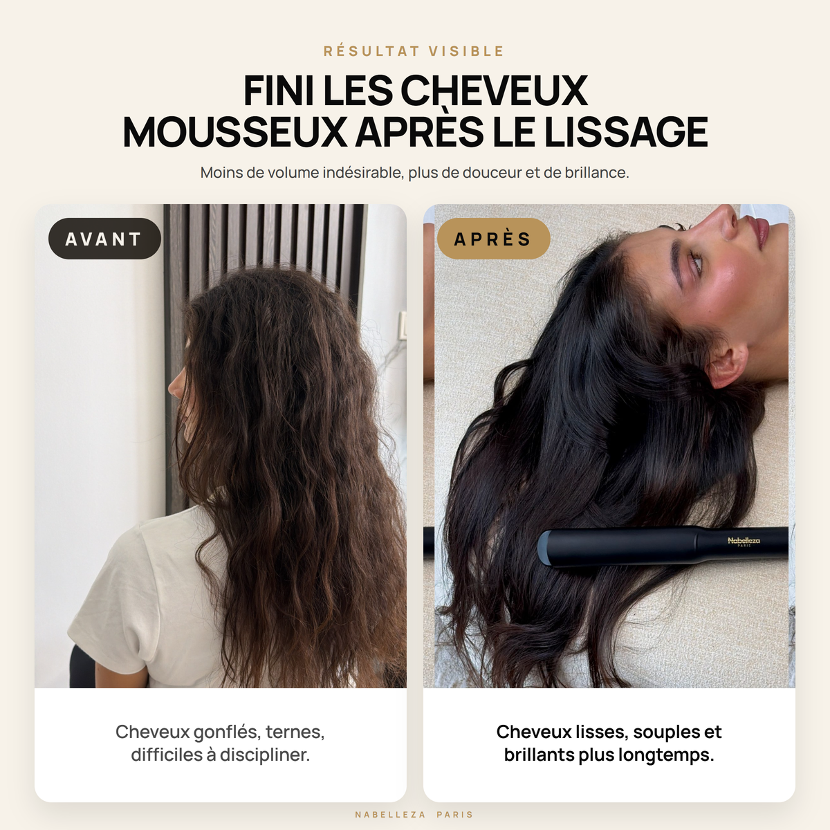 Lisseur Nabelleza Gold Titanium